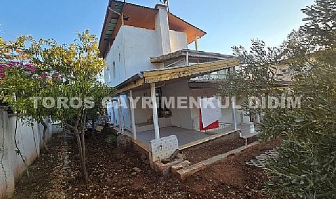 Didim Akbükte deniz manzaralı eşyalı satılık yazlık 