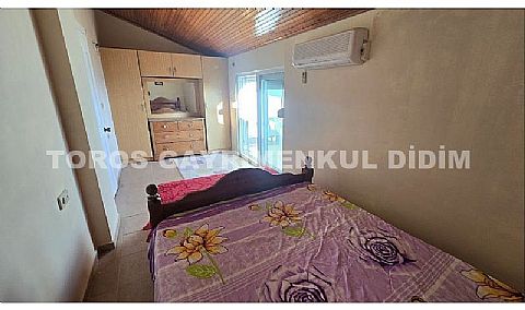 Didim Akbük'te Full Deniz Manzaralı, Eşyalı, Havuz Cepheli Dubleks Daire