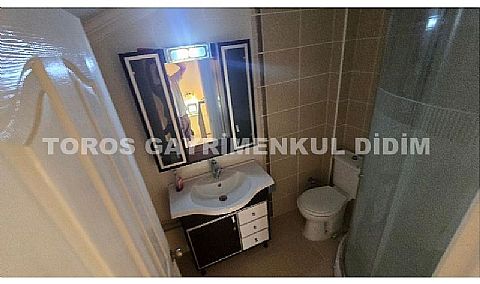 Didim Akbük'te Full Deniz Manzaralı, Eşyalı, Havuz Cepheli Dubleks Daire