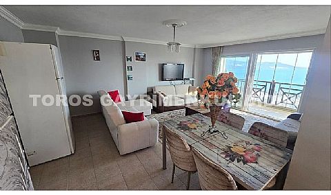 Didim Akbük'te Full Deniz Manzaralı, Eşyalı, Havuz Cepheli Dubleks Daire