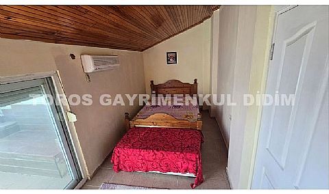 Didim Akbük'te Full Deniz Manzaralı, Eşyalı, Havuz Cepheli Dubleks Daire
