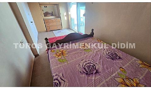 Didim Akbük'te Full Deniz Manzaralı, Eşyalı, Havuz Cepheli Dubleks Daire