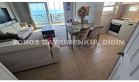 Didim Akbük'te Full Deniz Manzaralı, Eşyalı, Havuz Cepheli Dubleks Daire