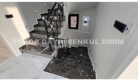 Didim Altınkum plaja 1km mesafede satılık müstakil 5+1 ayrı mutfaklı villa 