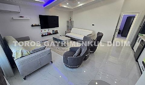 Didim altınkumda havuzlu güvenlikli sitede satılık eşyalı dubleks daire