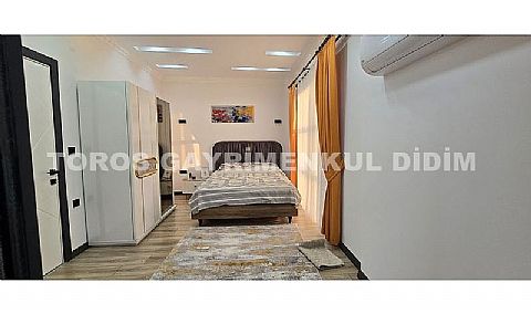 Didim efeler de satılık 3+1 ful Eşyalı Açılır Kapanır  Kış Bahçeli  ve Teraslı Villa