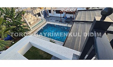 Didim efelerde satılık tam müstakil akıllı sitem full eşyalı Tam müstakil 500 m2 arsa içerisinde