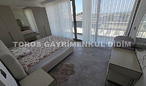 Didim hisarda 500 m2 arsa üzerine kurulu sıfır eşyalı satılık villa