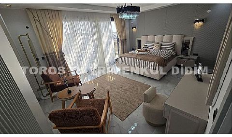 Didim Köşe Konum, 656 m² Arsa, Özel Tasarım Ful Eşyalı Villa