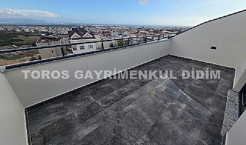 Didim merkez hisar mahallesinde asansörlü binada satılık dubleks daire